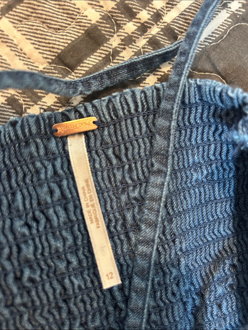 Free People Indigo Wide-Leg Denim Jumpsuit - Picture 3 of 7